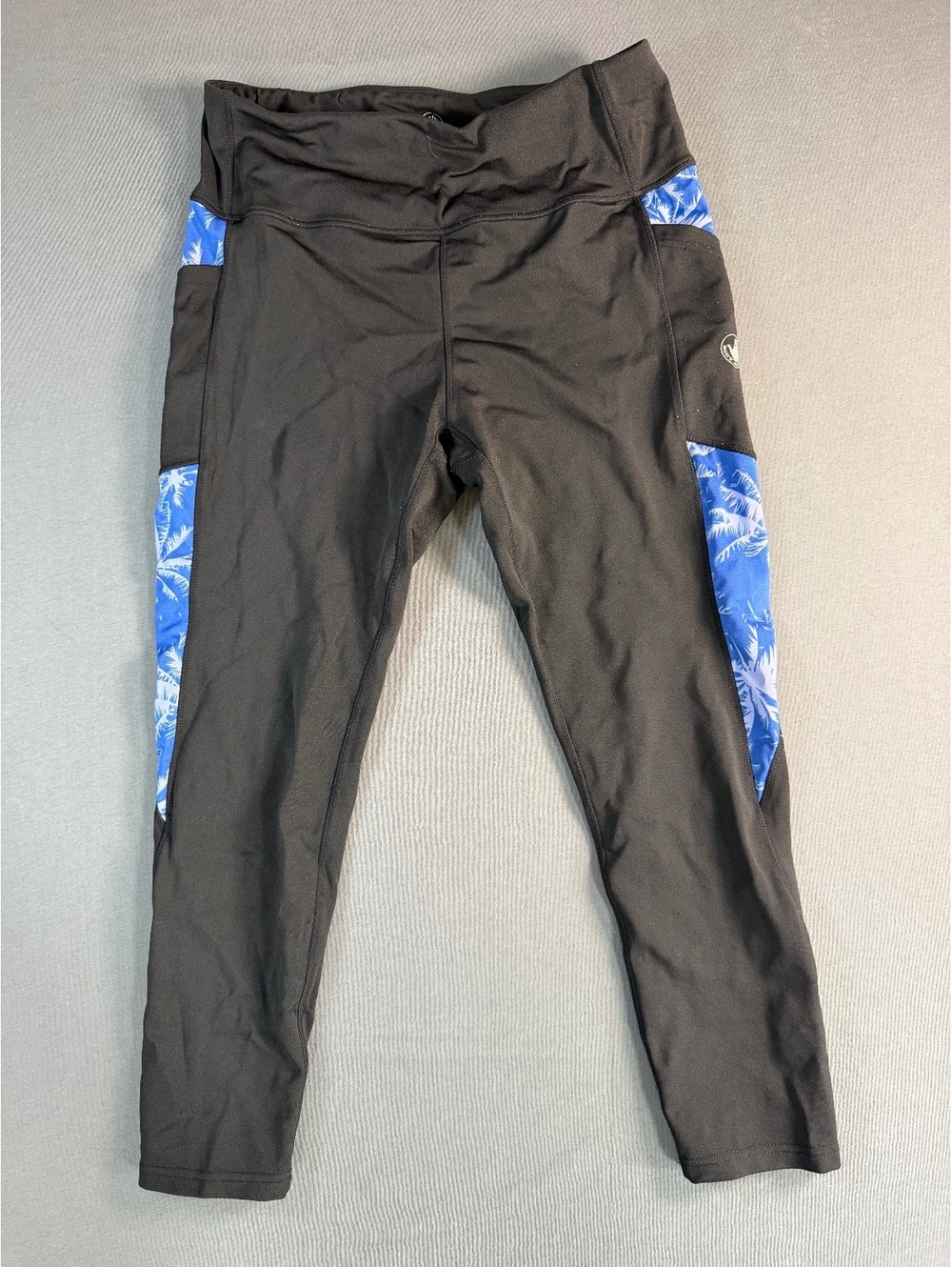 Body Glove Women's Black and Blue Activewear Leggings Size XL